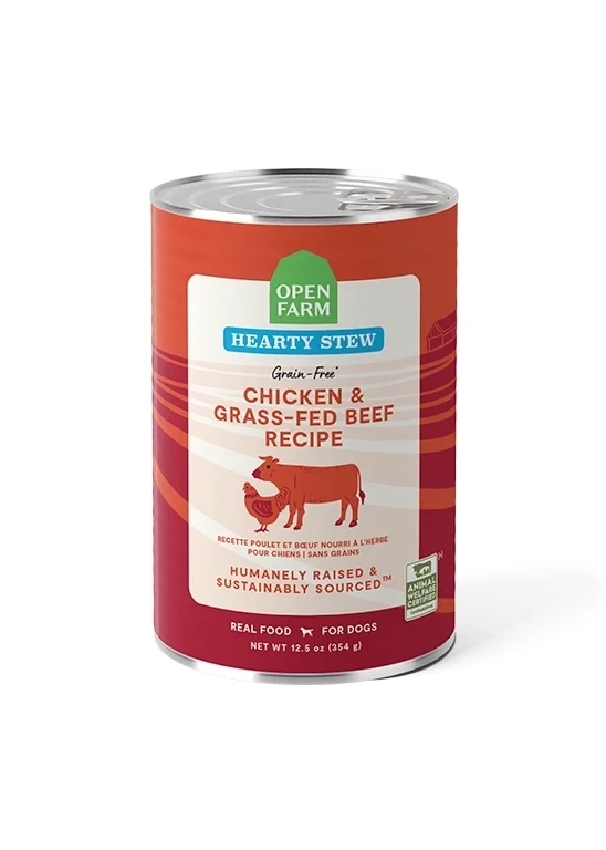 Open Farm Chicken & Grass-Fed Beef Hearty Stew Wet Dog Food