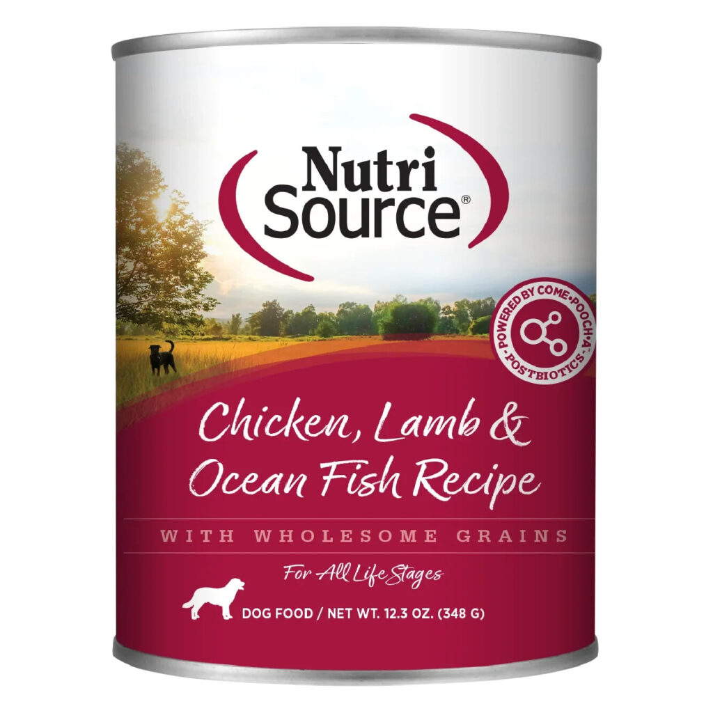 NutriSource Chicken, Lamb & Ocean Fish Wet Dog Food