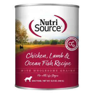 NutriSource Chicken, Lamb & Ocean Fish Wet Dog Food