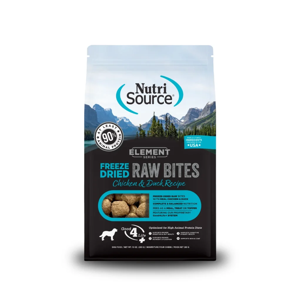 NutriSource Chicken & Duck Recipe Freeze-Dried Dog Food