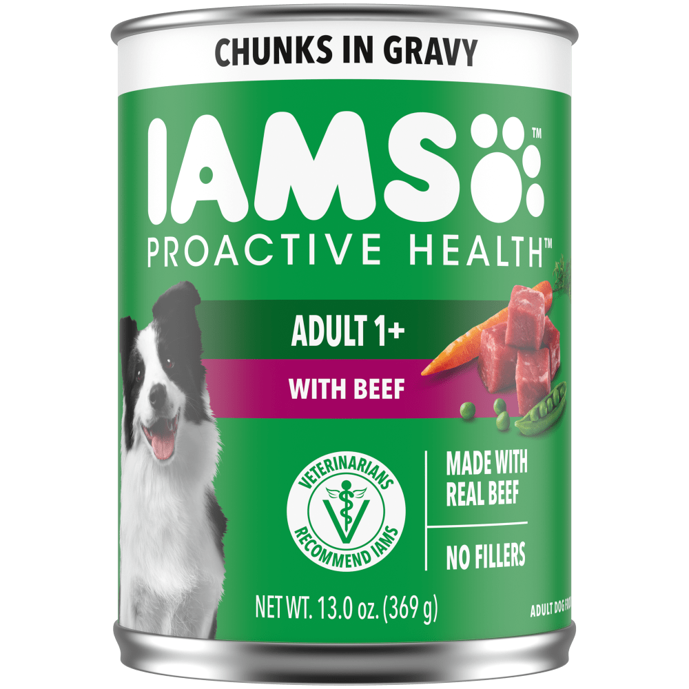 Iams Adult Beef Chunks IN Gravy Wet Dog Food