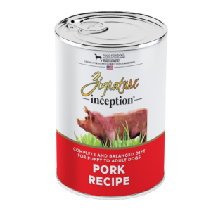Zignature Inception Pork Recipe Food Can Wet Dog Food