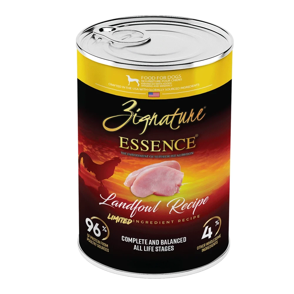Zignature Essence LIR Landfowl Recipe Food Can Wet Dog Food