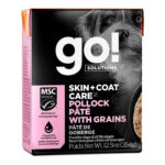 Go! Solutions Skin + Coat Care Pollock Pâté Wet Dog Food