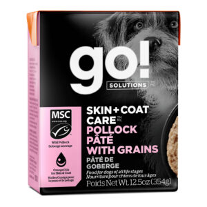 Go! Solutions Skin + Coat Care Pollock Pâté Wet Dog Food