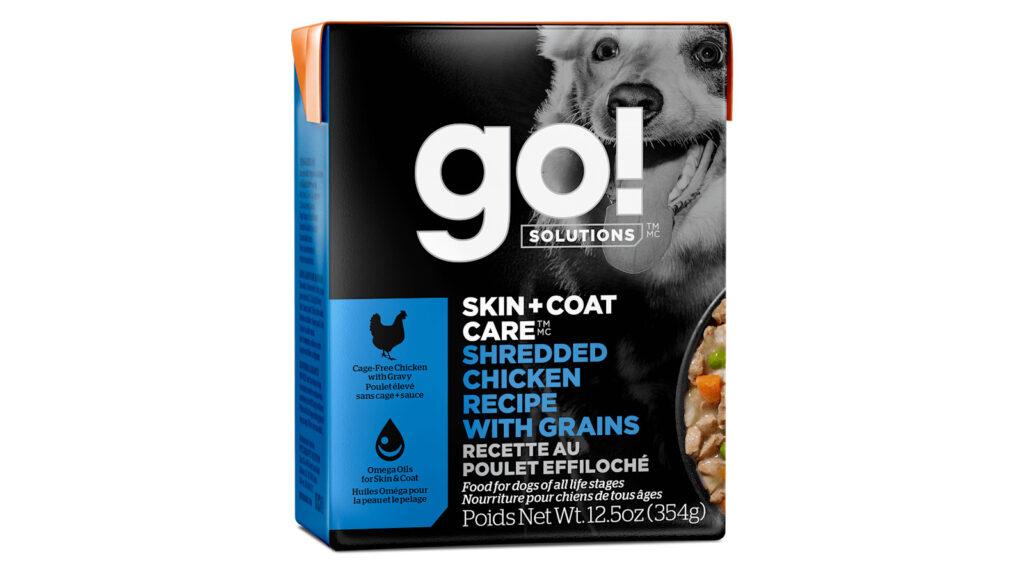 Go! Solutions Skin + Coat Care Shredded Chicken Wet Dog Food