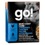 Go! Solutions Skin + Coat Care Shredded Chicken Wet Dog Food