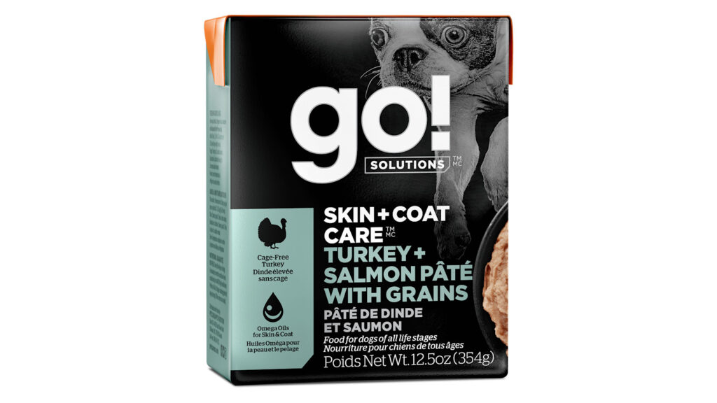 Go! Solutions Skin + Coat Care Turkey + Salmon Pâté Wet Dog Food