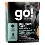 Go! Solutions Skin + Coat Care Turkey + Salmon Pâté Wet Dog Food