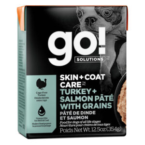 Go! Solutions Skin + Coat Care Turkey + Salmon Pâté Wet Dog Food