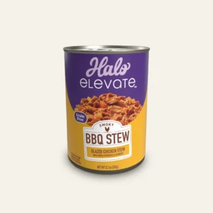 Halo Elevate Smoky BBQ Grain Free Glazed Chicken Stew w/ White Potatoes & C Wet Dog Food