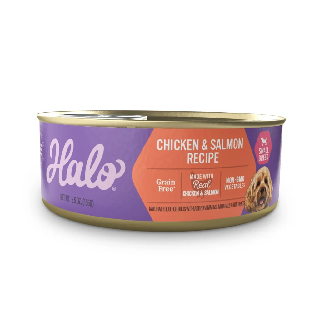 Halo Holistic Grain Free Chicken & Salmon Recipe Small Breed ca Wet Dog Food