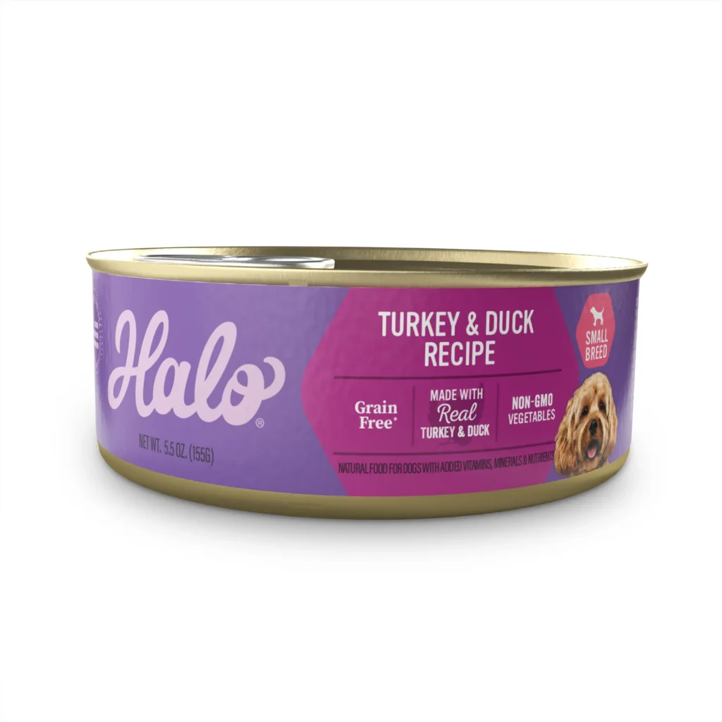 Halo Holistic Grain Free Turkey & Duck Recipe Small Breed can ( Wet Dog Food
