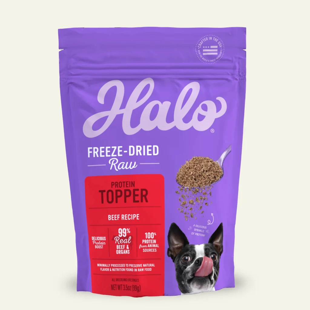 Halo Holistic Freeze-Dried Raw Beef Protein Topper Dog Food Topper