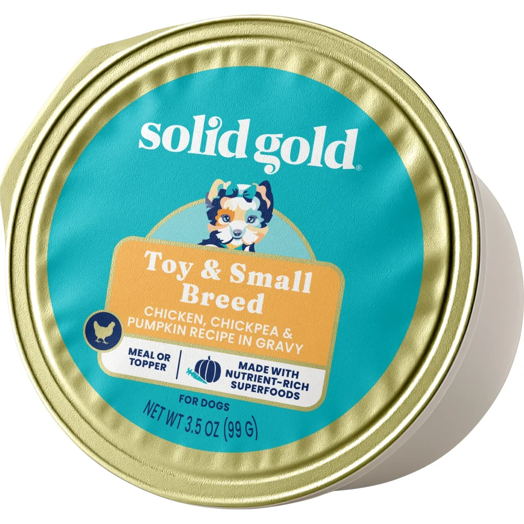 Solid Gold Mighty Mini Chicken Food for Toy & Small Dogs Wet Dog Food