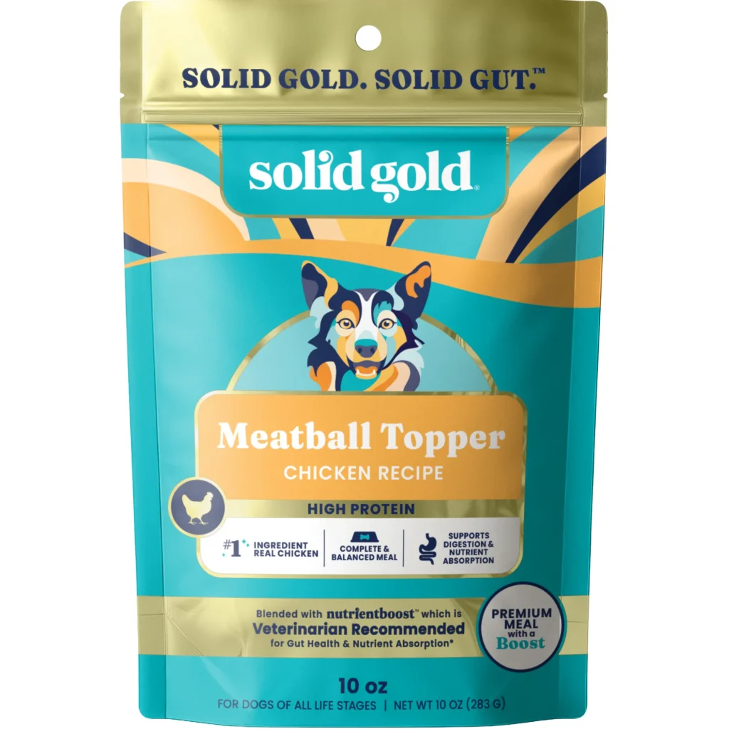 Solid Gold Nutrientboost Chicken Meatball Dog Food Topper