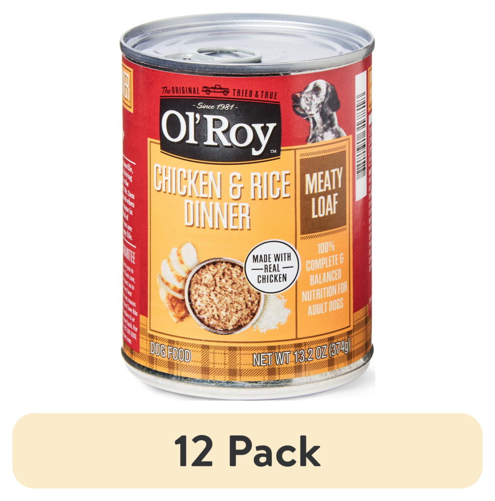 Ol’ Roy Meaty Loaf Chicken and Rice Dinner Can Wet Dog Food