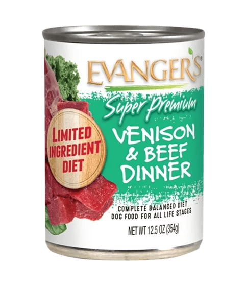 Evanger’s Grain Free LID Venison + Beef Dinner Wet Dog Food