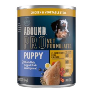 Abound Pro Vet Formulated Puppy Chicken & Vegetable Stew Wet Dog Food