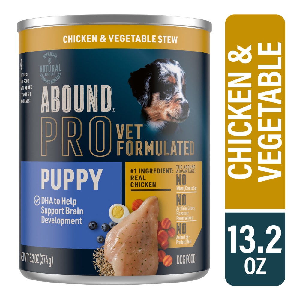 Abound Pro Vet Formulated Puppy Chicken & Vegetable Stew Wet Dog Food