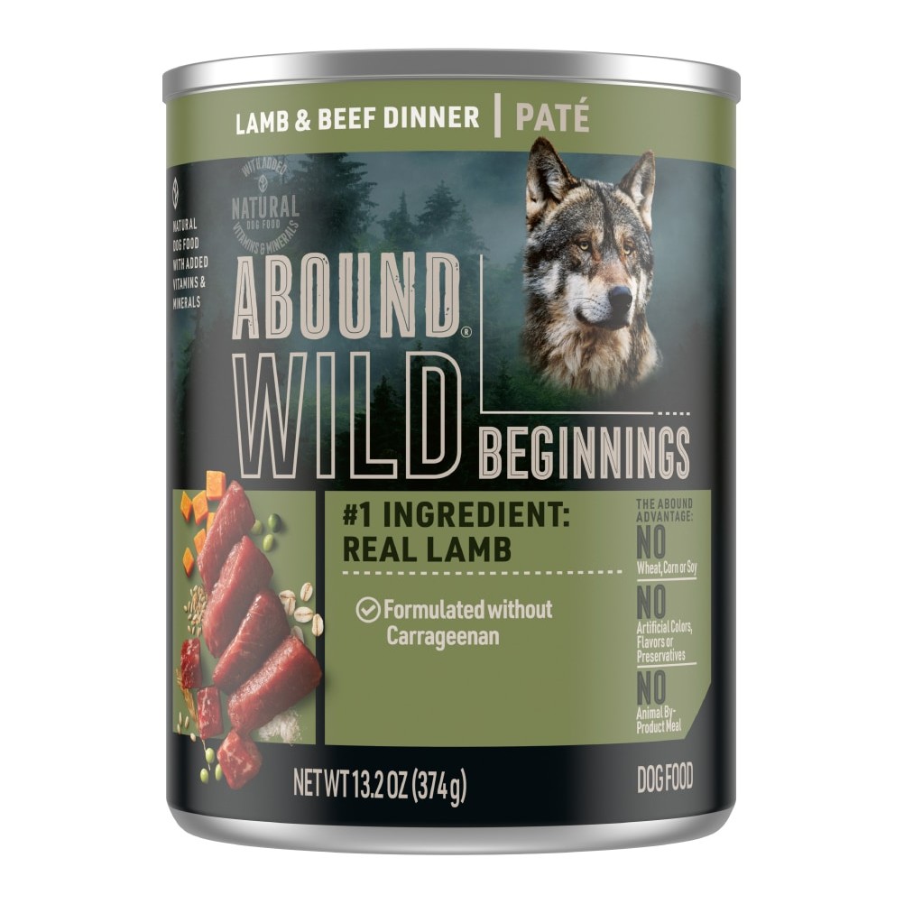 Abound Wild Beginnings Lamb & Beef Dinner Pate Wet Dog Food