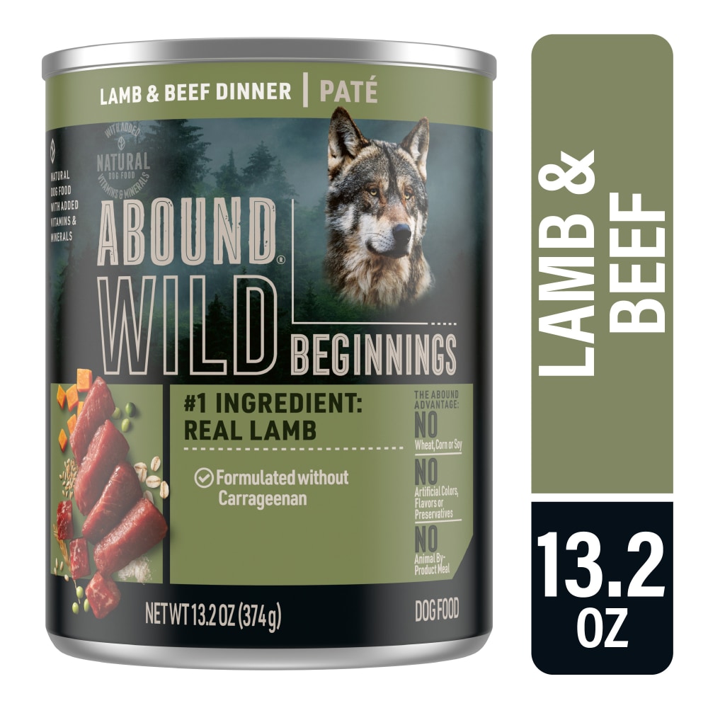 Abound Wild Beginnings Lamb & Beef Dinner Pate Wet Dog Food