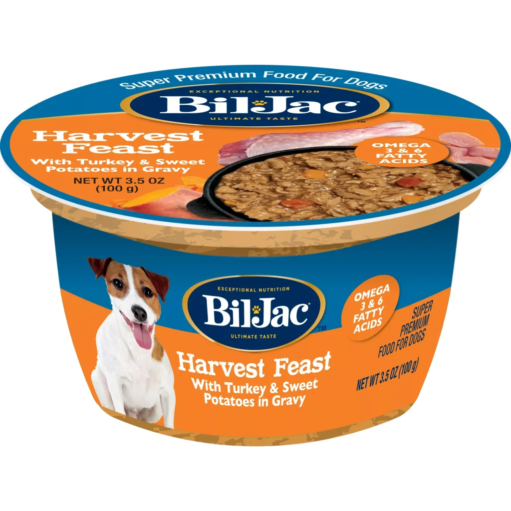 Bil-Jac Harvest Feast with Turkey & Sweet Potatoes in Gravy Wet Dog Food