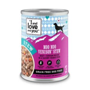 I and Love and You Naked Essentials Moo Venison Stew Dog Cans Wet Dog Food