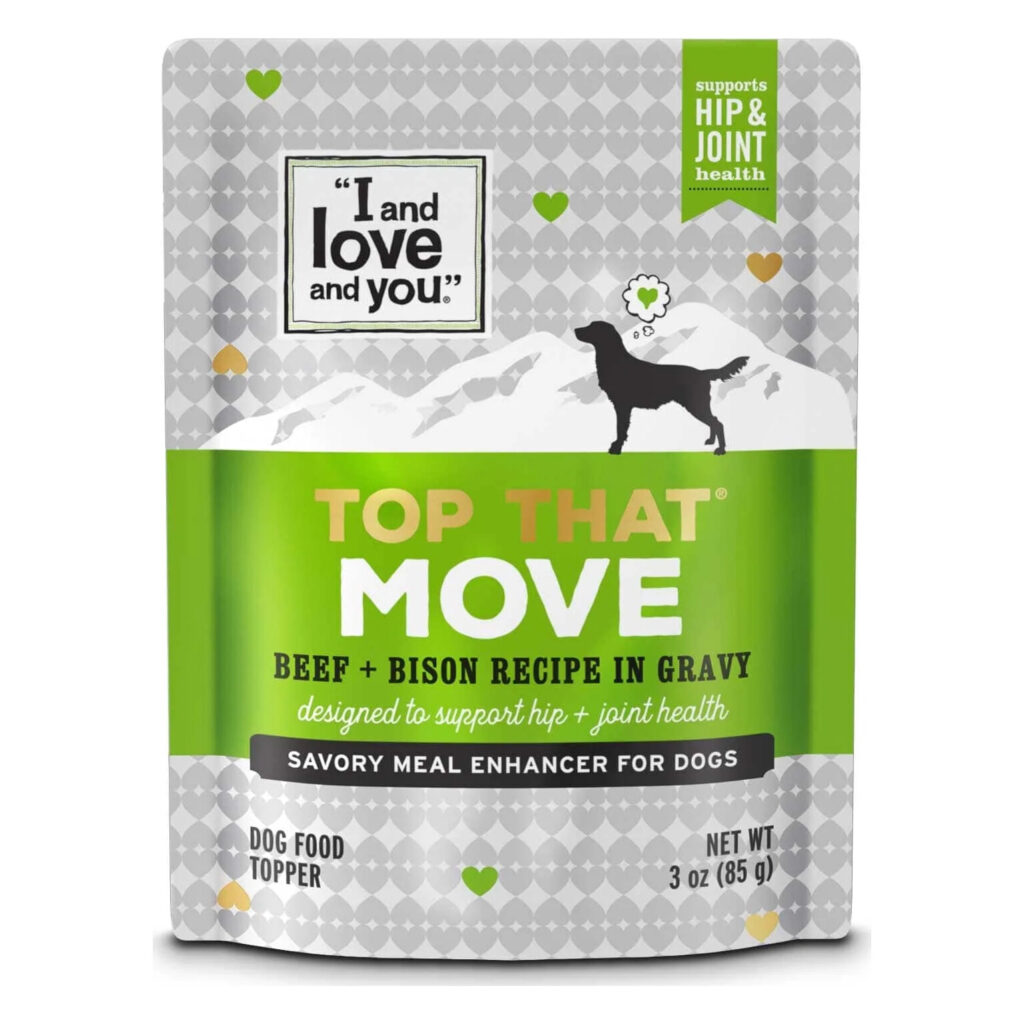 I and Love and You Top That Move Beef With Bison Recipe In Gravy Dog Food Topper