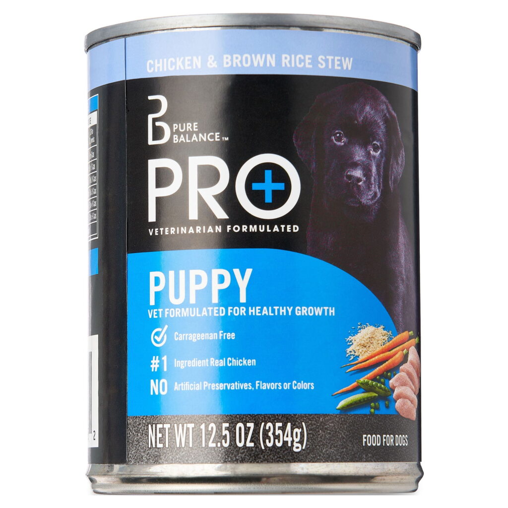 Pure Balance Pro+ Chicken & Brown Rice Stew for Puppy Can Wet Dog Food