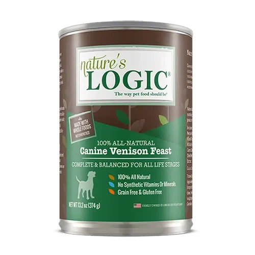 Nature’s Logic Original Canine Can: Venison Wet Dog Food