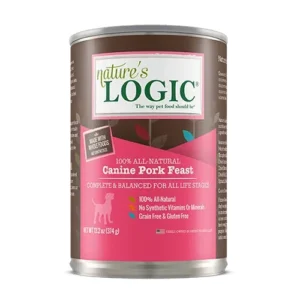 Nature’s Logic Original Canine Can: Pork Wet Dog Food