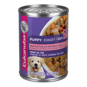 Eukanuba Puppy Mixed Grill Chicken & Beef Dinner in Gravy , case of 12 Wet Dog Food