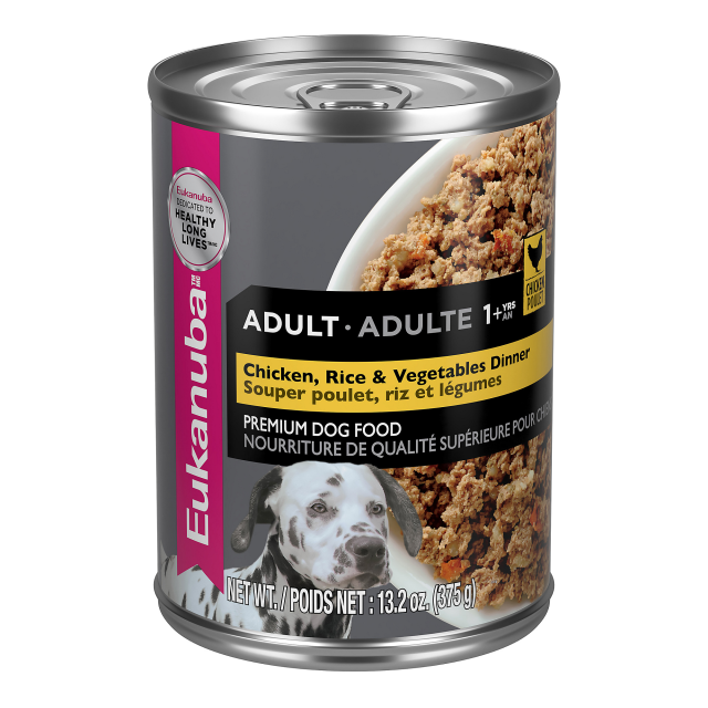 Eukanuba Adult Chicken, Rice & Vegetables Dinner , case of 12 Wet Dog Food