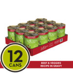 AvoDerm Grain Free 12 Cans- Stew Beef & Veggies Recipe In Gravy Wet Dog Food