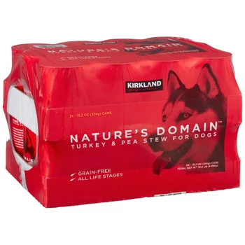 Kirkland Signature Nature’s Domain , Turkey & Pea Stew, 24-count Grain-Free Wet Dog Food