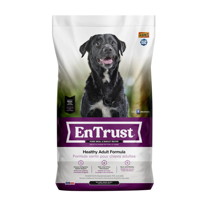 Blue Seal EnTrust Healthy Adult Formula - Pork & Barley Recipe Dry Dog Food