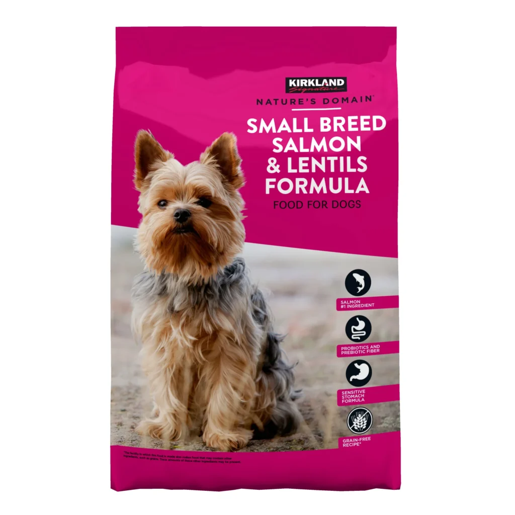 Kirkland Signature Nature’s Domain Small Breed Salmon & Lentil Grain-Free Dry Dog Food