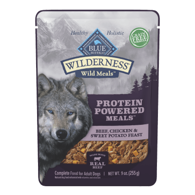 Blue Wild Meals High Protein Beef Chicken Sweet Potato Feast Wet Dog Food