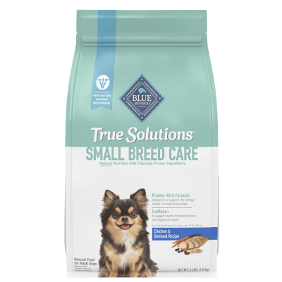 Blue True Solutions Small Breed Care Chicken & Oatmeal Recipe for Small Breed Adult Dogs Dry Dog Food