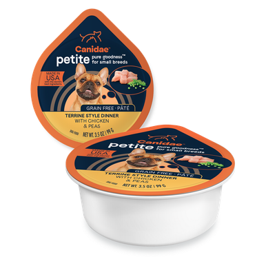 Canidae Pure Petite , Grain Free Chicken & Peas Pâté for Small Breed Dogs Wet Dog Food