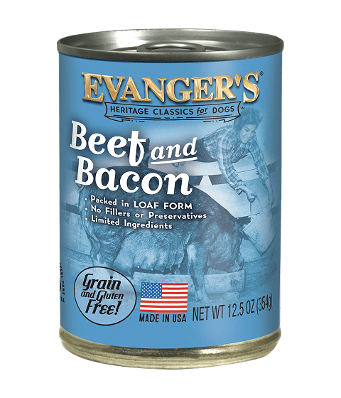Evanger’s Super Premium Heritage Classic Beef & Bacon Wet Dog Food