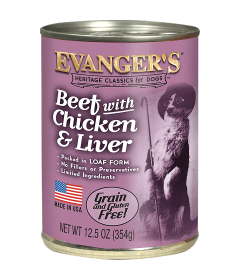 Evanger’s Super Premium Heritage Classic Beef, Chicken, & Liver Dog Food Topper