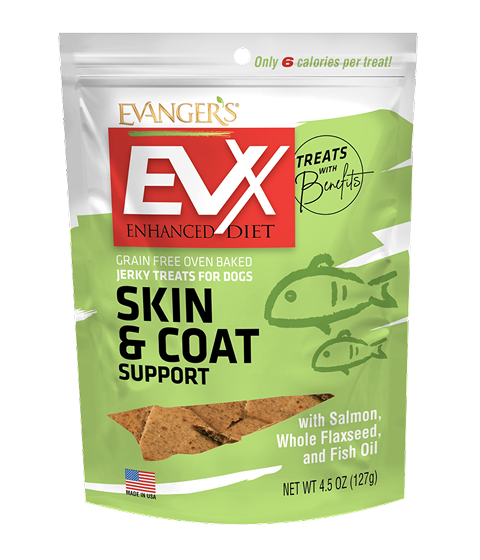Evanger’s EVx Enhanced Diet Skin & Coat Support with Salmon, Whole Flaxseed, & Fish Oil Wet Dog Food