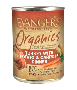 Evanger’s Organic Turkey with Potato & Carrots Dinner for Dogs - Case of 12 Grain-Free Wet Dog Food