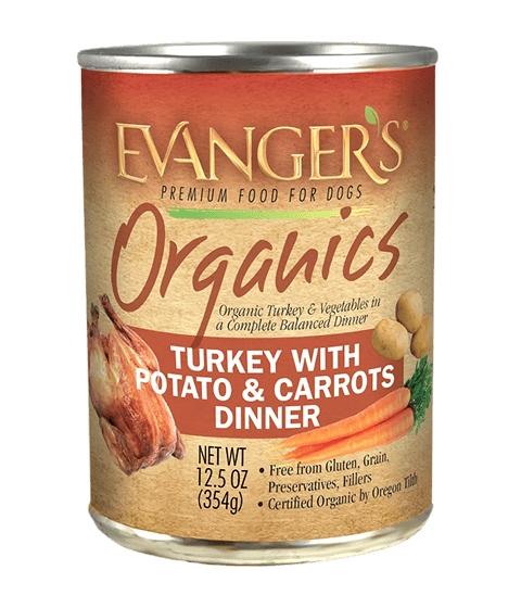 Evanger’s Organic Turkey with Potato & Carrots Dinner for Dogs - Case of 12 Wet Dog Food
