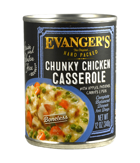 Evanger’s Chunky Chicken Casserole - packed by hand! Wet Dog Food