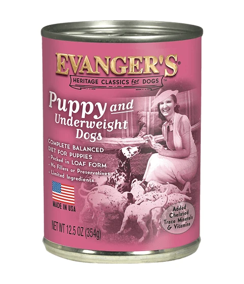 Evanger’s Heritage Classic Puppy Food - Case of 12 Wet Dog Food