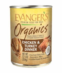 Evanger’s Organic Chicken & Turkey Dinner - Case of 12 Grain-Free Wet Dog Food