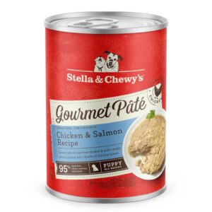 Stella & Chewy’s Gourmet Pate Gourmet Pâté for Puppies with Chicken & Salmon - Grain Free Rich in Protein with Smooth Texture Wet Dog Food
